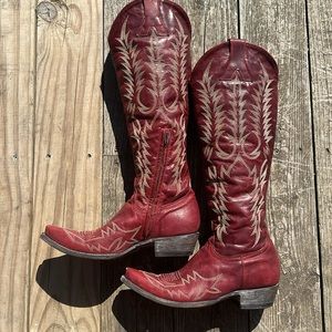 Old Gringo red Mayra cowgirl boots tall